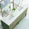James Martin Vanities Emmeline 72in Double Vanity, Pebble Oak w/ 3 CM Ethereal Noctis Top D100-V72-PBO-3ENC - alternate 6